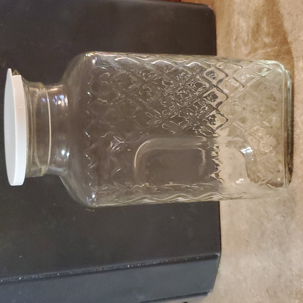Vintage glass carafe.